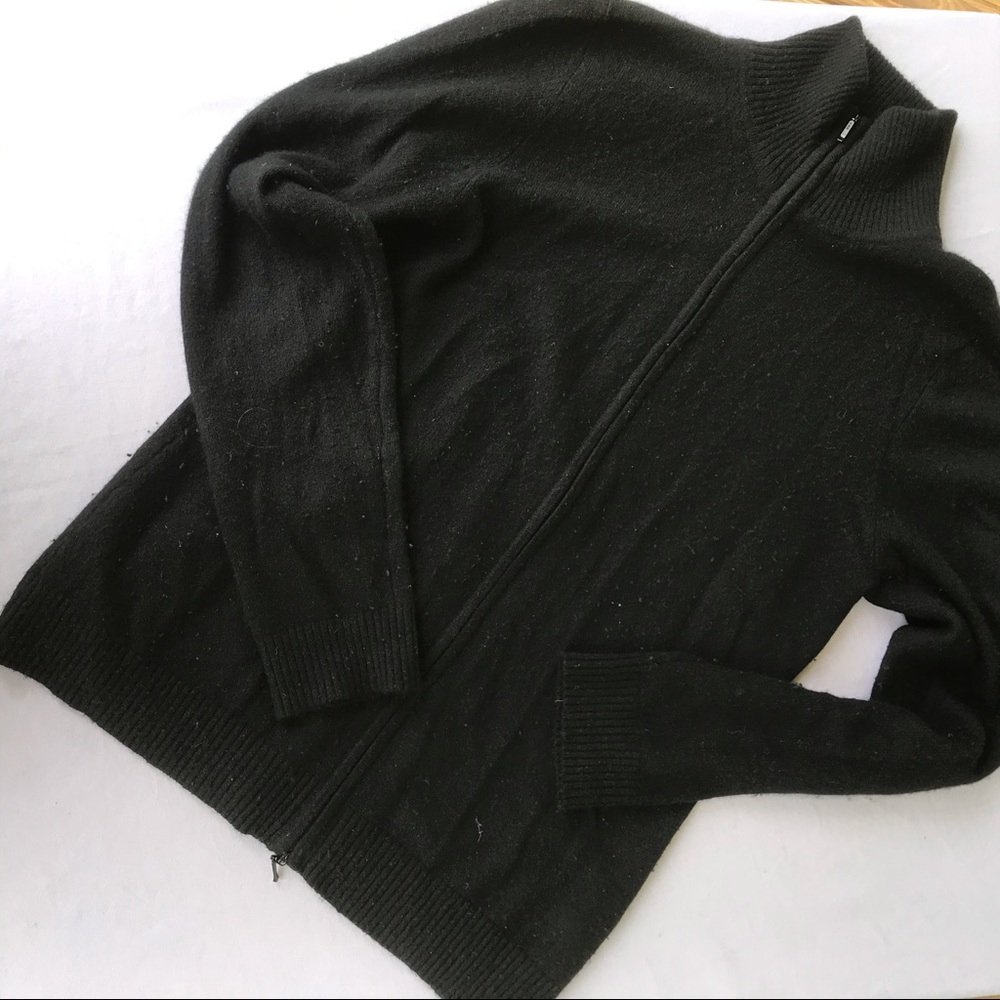 LL Bean 100% cashmere size S zip up sweater